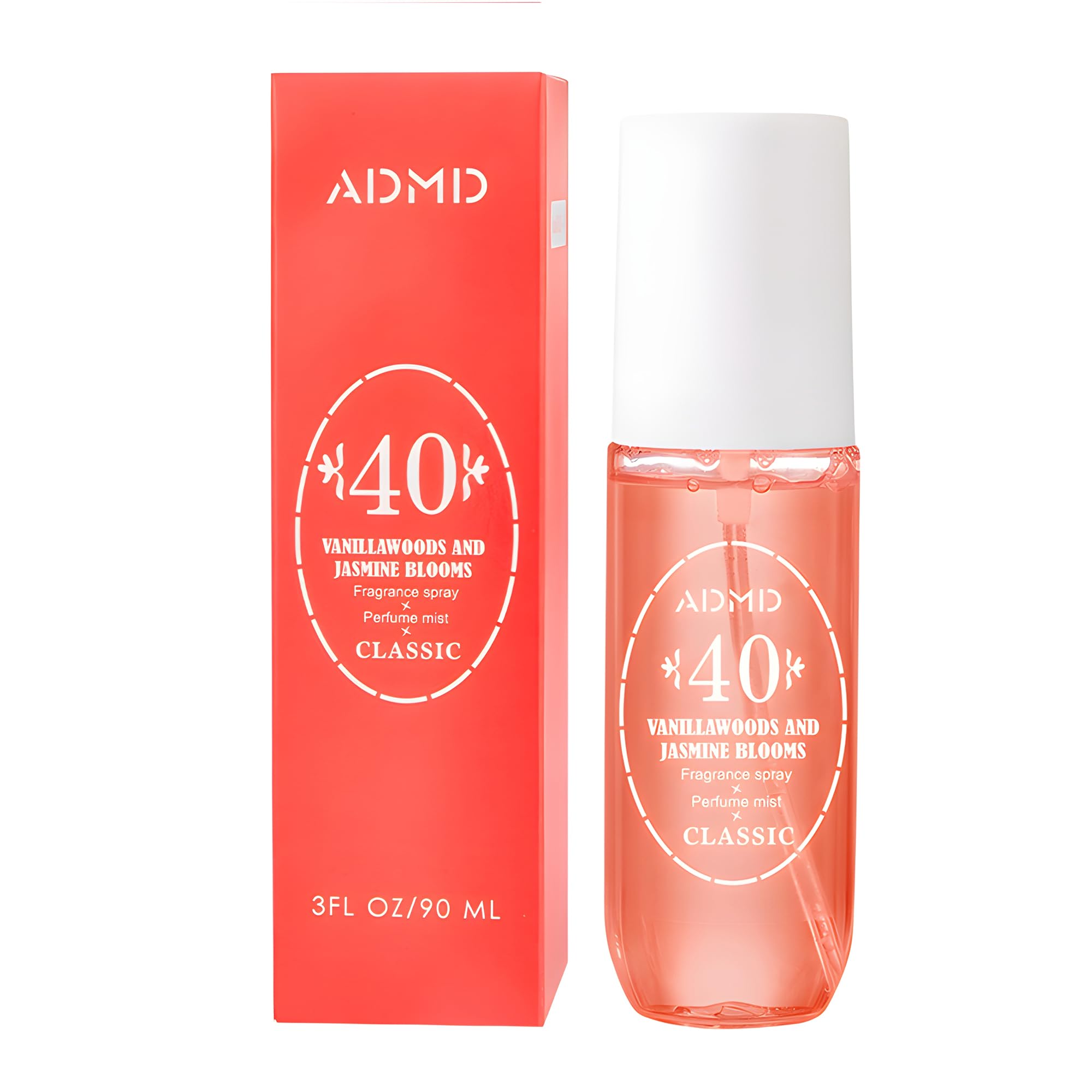 Long Lasting Women's Body Spray & Hair Mist - Travel Size Fragrance in Red (40ml) | Floral & Fresh Scents for Daily Wear, Gym, Office & Date Nights