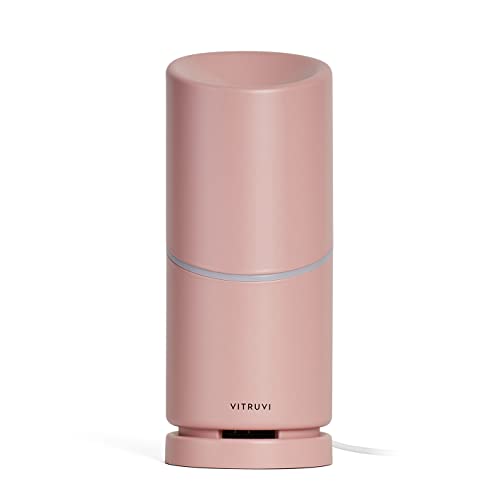 Vitruvi Move Cordless Diffuser - Portable Ultrasonic Essential Oil Diffuser for Aromatherapy, Wireless Aroma Humidifier (Candy Pink) - Perfect for Home, Office, Yoga & Meditation Spaces