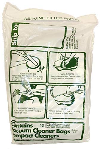 12 Replacement Vacuum Bags for Compact/Tristar Vacuum Cleaners - Perfect for Home, Office & Car Cleaning