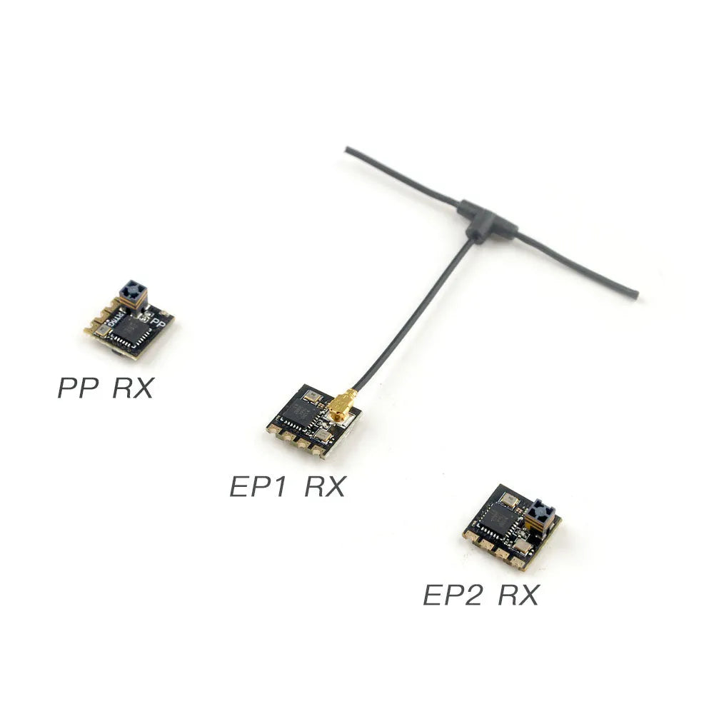 Happymodel 2.4GHz ExpressLRS ELRS Nano Series Receiver Module - PP RX / EP1 RX / EP2 RX for FPV Drones, RC Planes, and DIY Robotics Projects