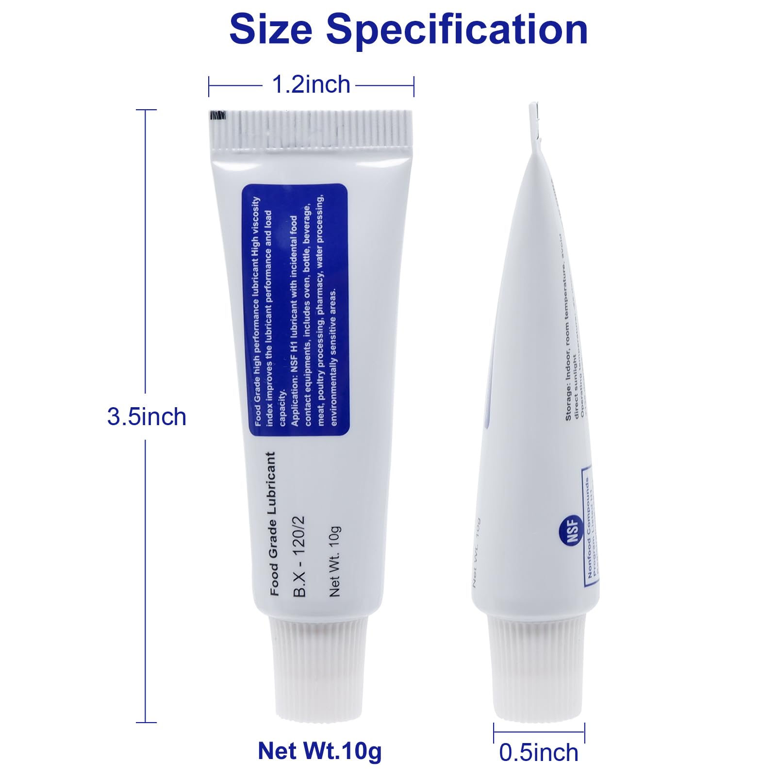 Premium Multi-Purpose Lubricant 0.35oz (2 Pack) - Food Grade Silicone Grease for Snap & Zipper, Cooler Bags, Freezer Bags, Boat Coolers, O-Rings, Hinges, Fishing Reels & Toolbox Essentials - Ideal for Outdoor Gear Maintenance & Household Use