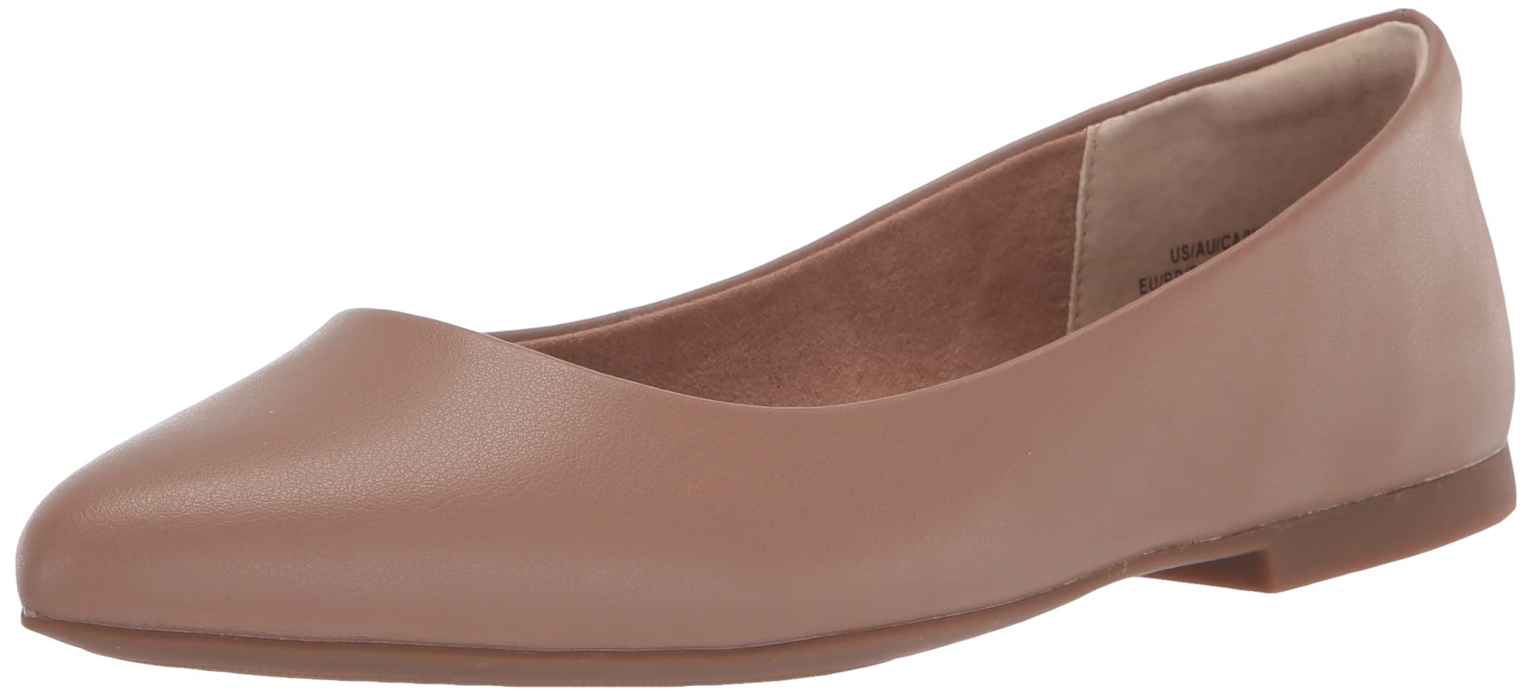 Amazon Essentials Women's Pointed-Toe Ballet Flats - Comfortable Dress Shoes for Work, Office & Casual Wear | Slip-On Loafers with Cushioned Insole | Perfect for Business, Travel & Everyday Outfits