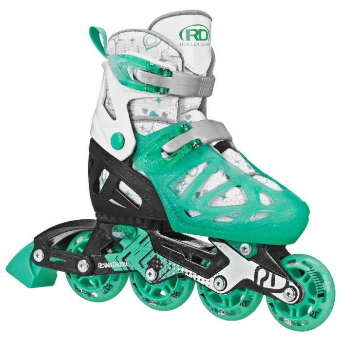 RDS Tracer Kids Adjustable Rollerblades - Lightweight Inline Skates for Boys & Girls with Size Adjustment - Perfect for Outdoor Play, Park Skating & Birthday Gifts