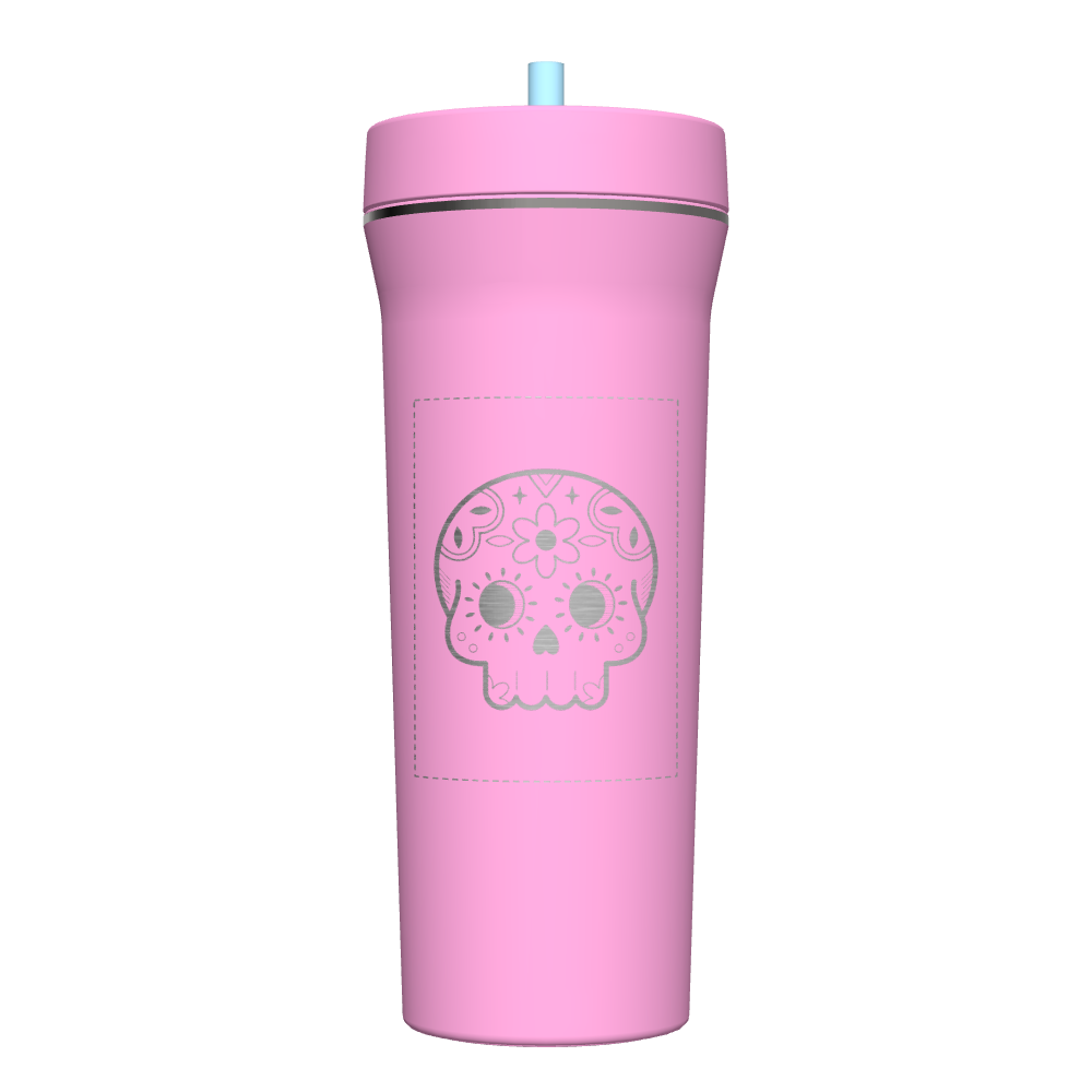 32 oz Customized Straw Tumbler with Lid - Insulated Stainless Steel Water Bottle for Hot & Cold Drinks - Perfect for Gym, Office, Travel & Outdoor Activities