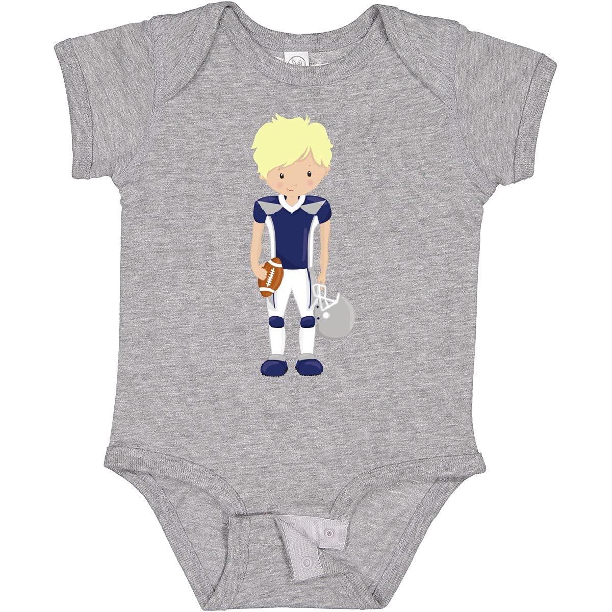 Inktastic American Football Baby Bodysuit - Cute Blonde Boy Rugby Onesie for Newborns & Infants - Perfect for Game Day, Sports Parties & Family Photos