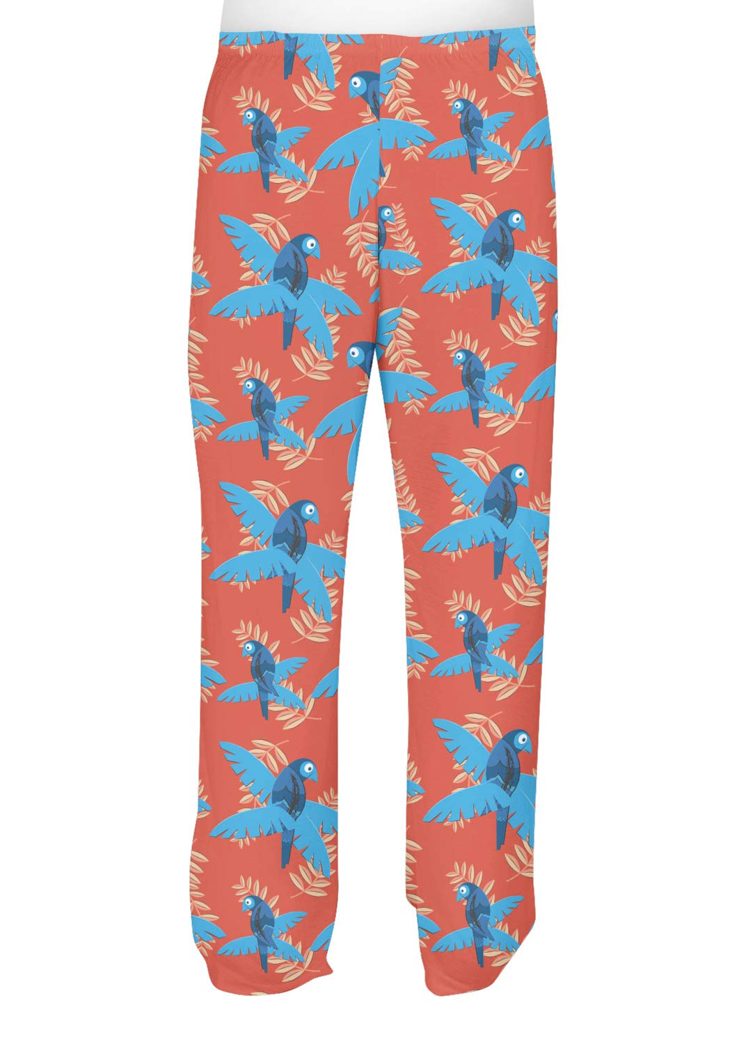 Blue Parrot Men's Pajama Pants - Soft Cotton Lounge Pants for Sleep & Relaxation - Perfect for Home, Travel & Gifts