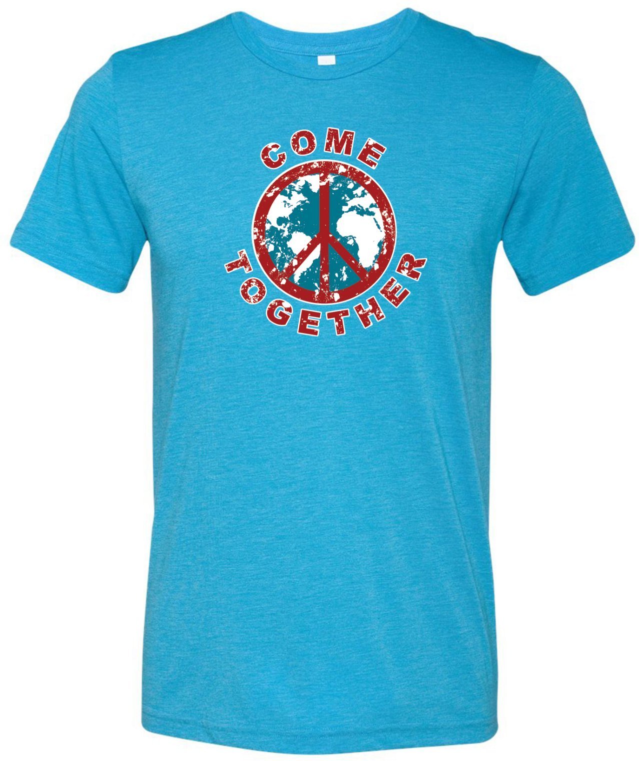 Cool Peace T-Shirt - Tri-Blend Cotton Tee with 'Come Together' Design | Casual Wear, Music Festivals & Everyday Outfits