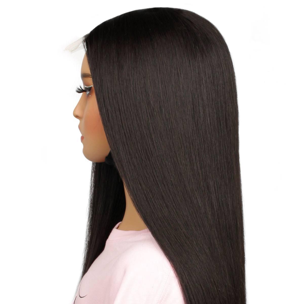 Straight 2x6 HD Lace Closure 100% Human Hair Glueless Wig - Natural Look & Comfortable Wear for Daily Use, Parties & Special Occasions