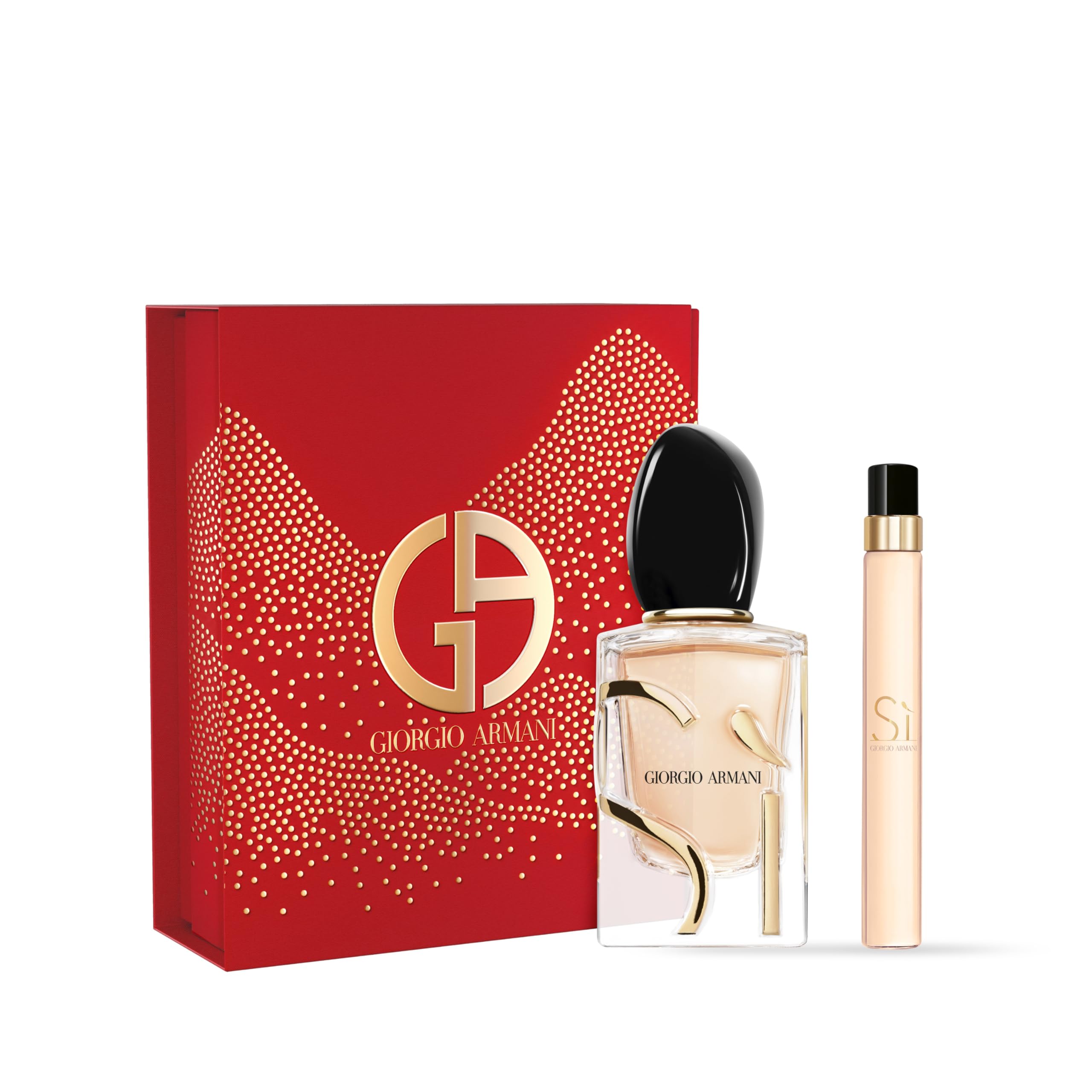 Giorgio Armani Si Eau de Parfum 50ml Gift Set for Women - Luxury Perfume with 15ml Travel Spray | Romantic Date & Special Occasion Fragrance