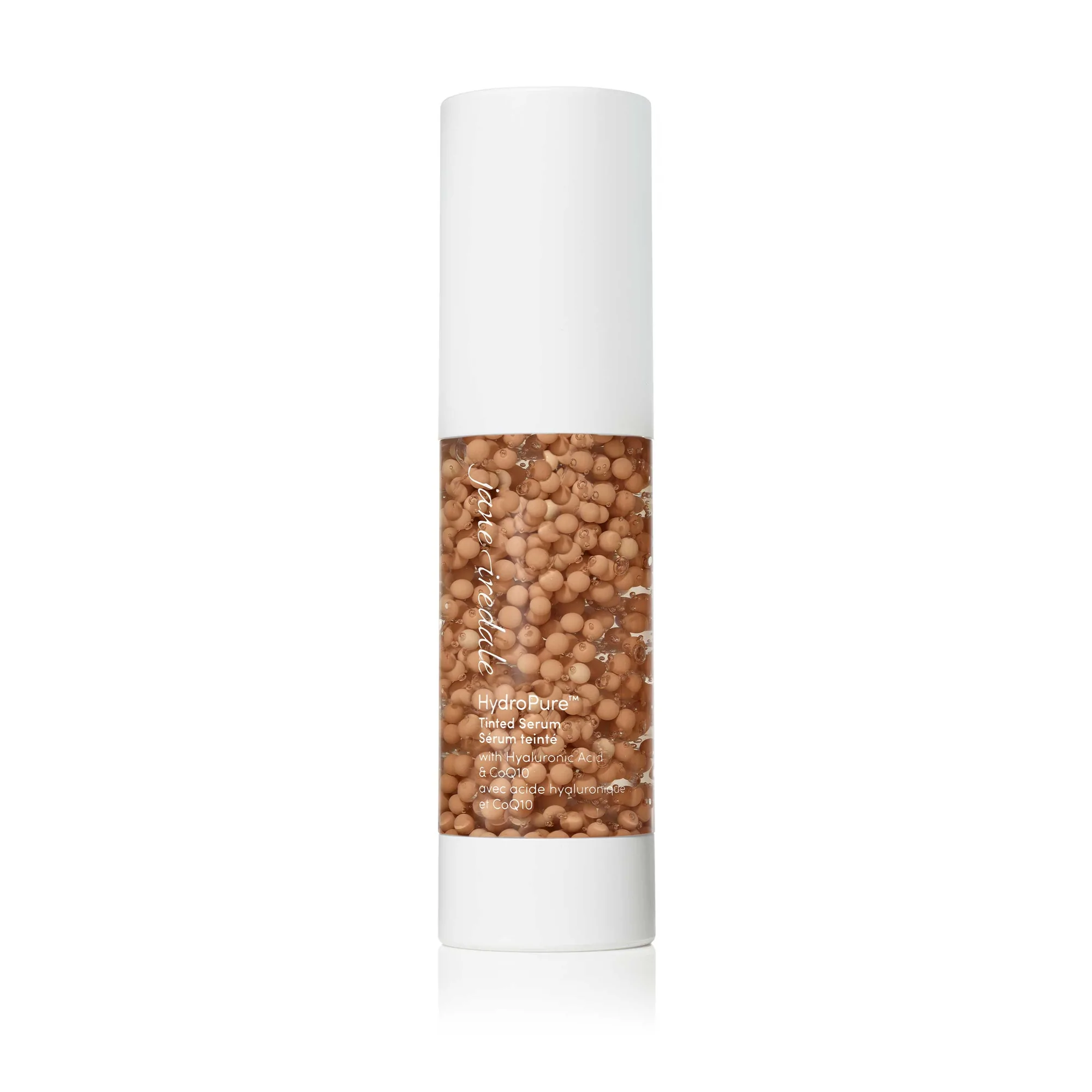 Jane Iredale HydroPure Tinted Serum with Hyaluronic Acid & CoQ10 - Hydrating, Anti-Aging Face Makeup for Dry Skin | Perfect for Daily Wear & Special Occasions