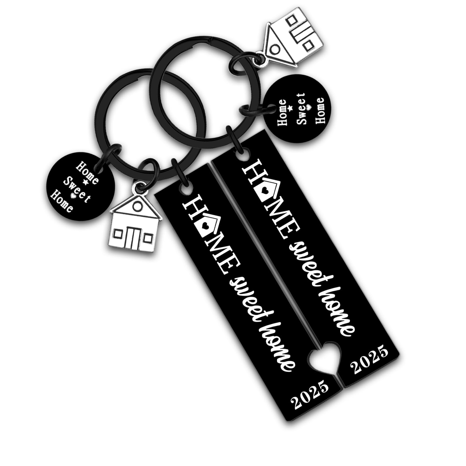 2pcs New Home Sweet Home Keychain - Best Housewarming Gifts for 2025 - Perfect House Warming Present for Couples, Friends & New Homeowners - Ideal for House Parties, New Home Celebrations & Gift Exchanges