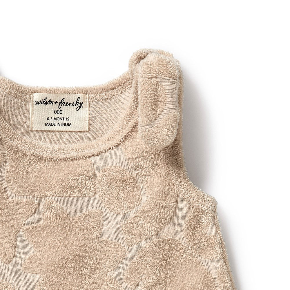 Organic Cotton Baby Terry Singlet - Soft & Breathable for Newborns & Infants | Perfect for Playtime, Sleep & Everyday Comfort