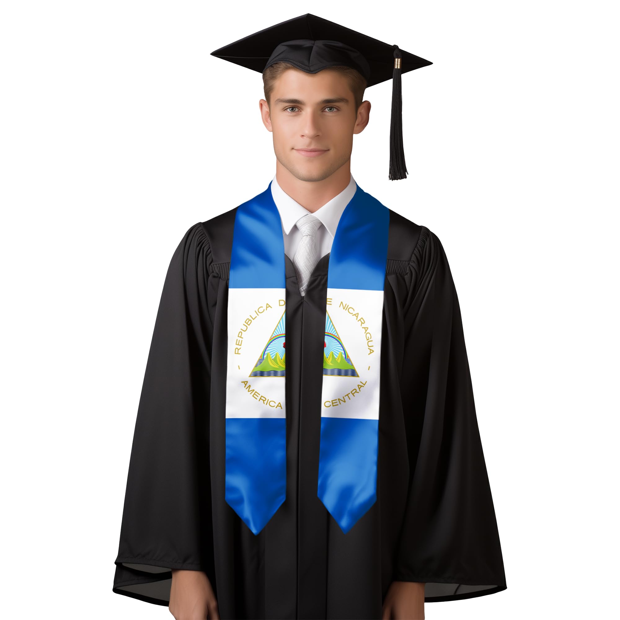 Civilos Unisex Graduation Stole - 72 Inch Honor Sash for Graduation Students - Perfect for Commencement Ceremonies, Academic Achievements & School Pride