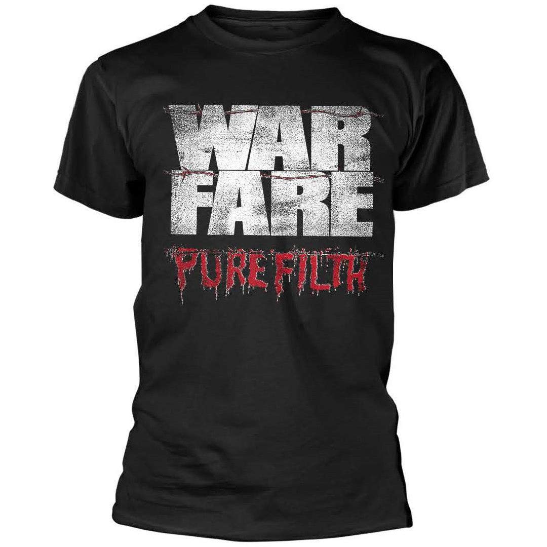 Warfare Men's Pure Filth Graphic T-Shirt - Black Cotton Tee for Streetwear & Casual Outfits | Perfect for Concerts, Gaming & Urban Fashion