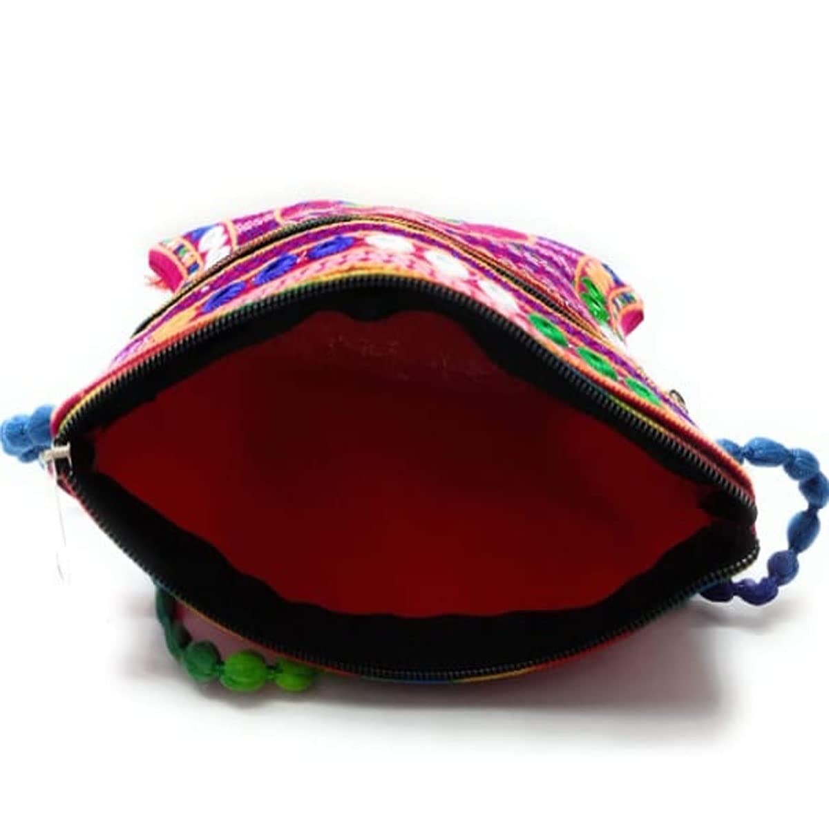 Handmade Rajasthani Cotton Embroidery Sling Bag for Women & Girls - Colorful Boho Shoulder Purse - Perfect for Festivals, Travel & Casual Outfits
