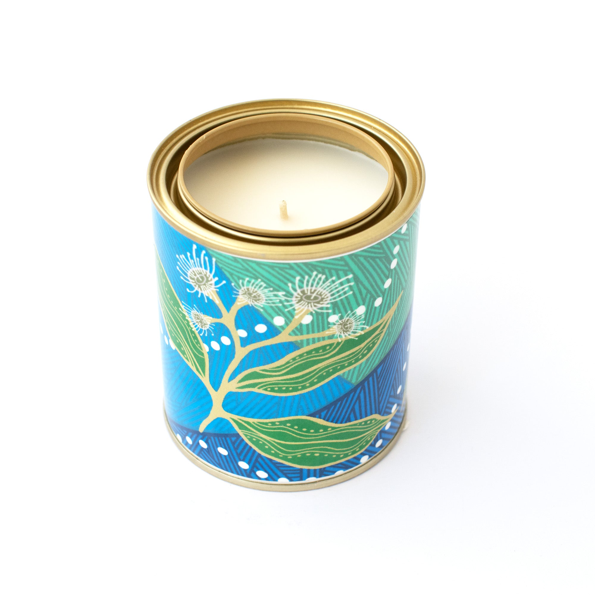 Kinya Lerrk: Premium Eucalyptus Scented Candle in Decorative Tin - Perfect for Relaxation, Spa Days & Home Decor