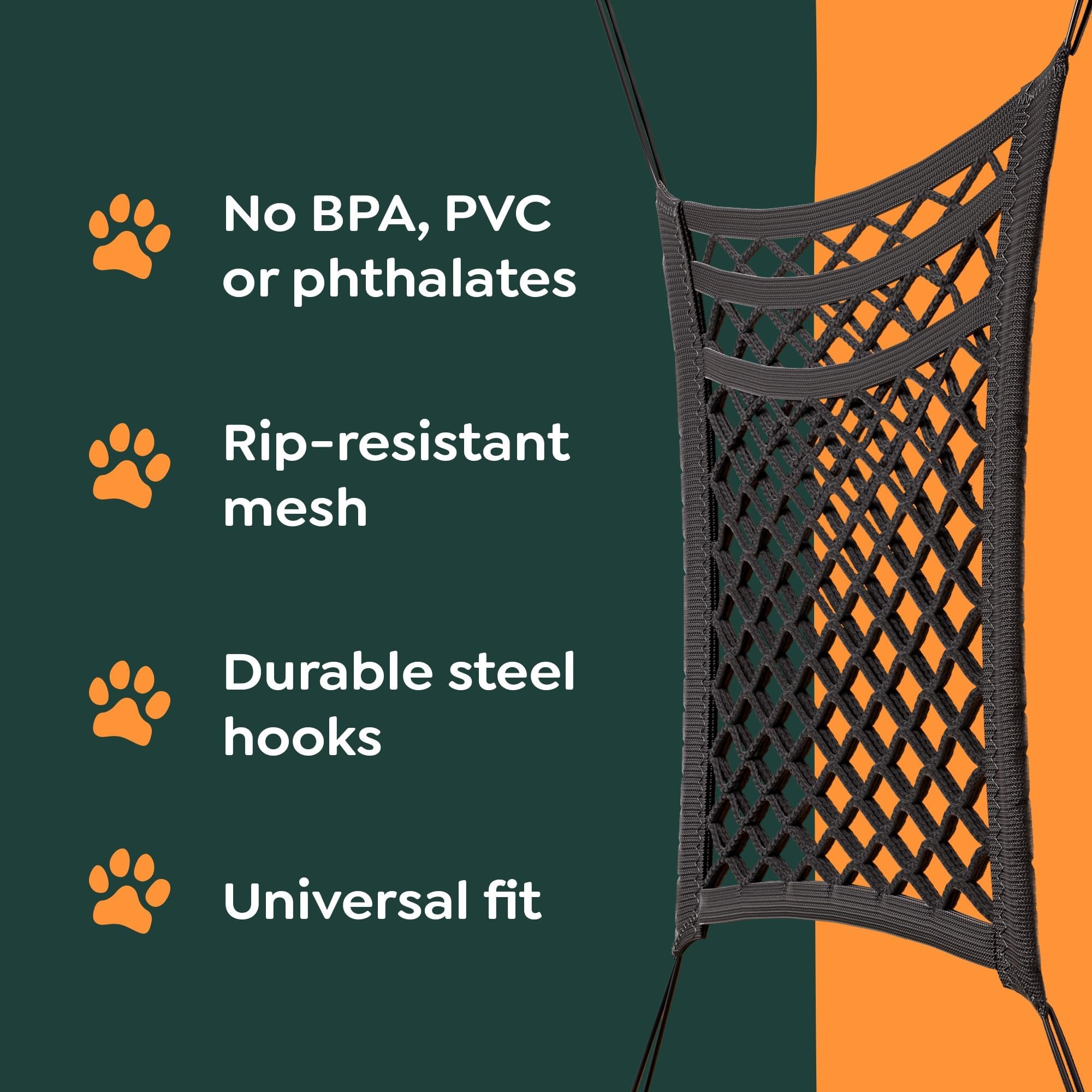 Adjustable & Durable Car Pet Barrier for SUV & Vehicles - Universal Fit Heavy Duty Dog Divider for Back Seat | Perfect for Traveling with Pets & Road Trips