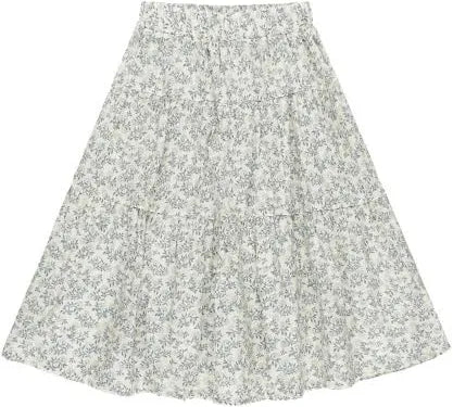 Rylee & Cru Tiered Midi Skirt Blossom - Flowy Floral Print Skirt for Women & Girls | Perfect for Spring, Summer, Beach & Casual Outfits