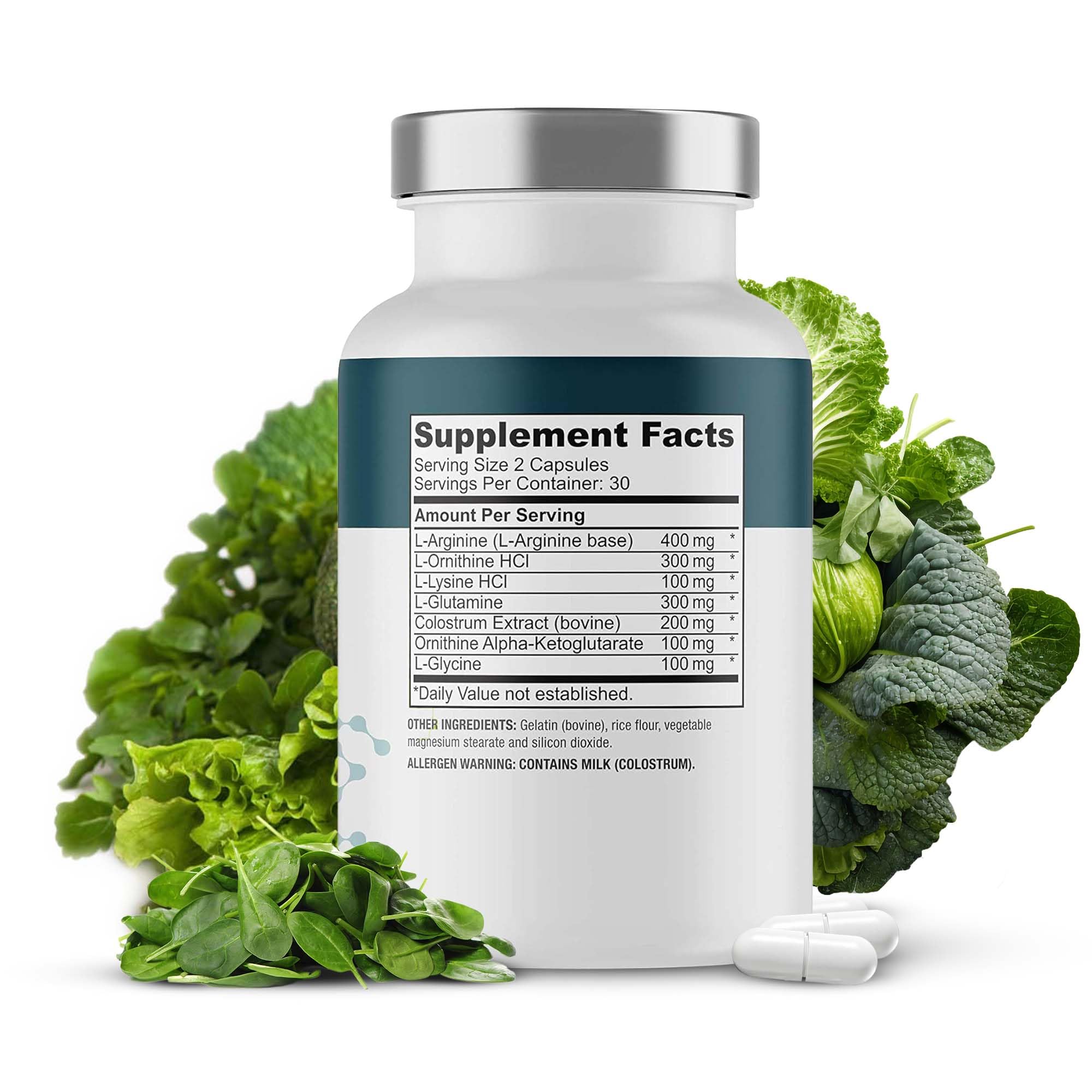 Anti-Aging Natural Amino Acid Supplement for Longevity - Boosts Immune System, Energy, Mental Focus & Skin Health - 60 Capsules (2 Pack) - Supports Restorative Sleep & Overall Wellness for Active Adults