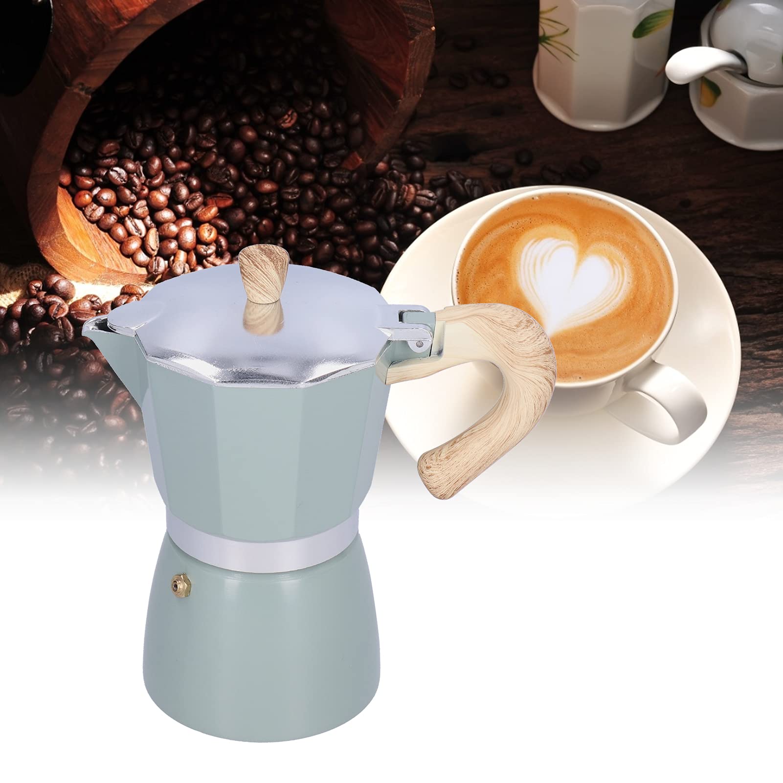 Fast Heating Coffee Maker with Removable Pot - Perfect for Office & Home Use (Lake Teal) | Drip Coffee Machine for Daily Brewing & Entertaining Guests