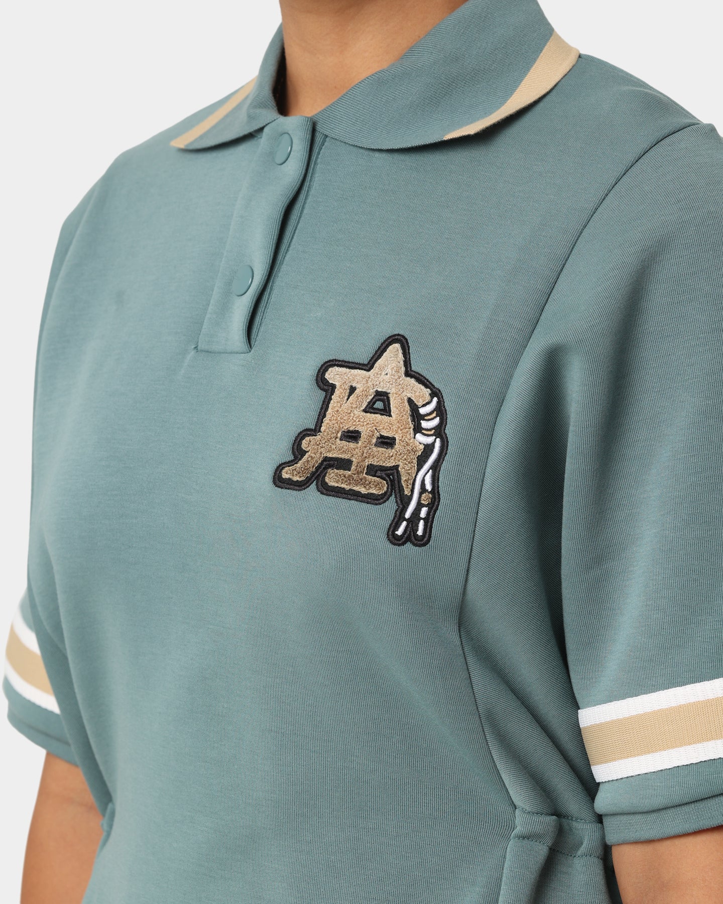 Adidas Women's Modern Collegiate Polo Dress - Hazy Emerald Green | Athletic Tennis Dress for Women | Perfect for Golf, Tennis & Casual Wear