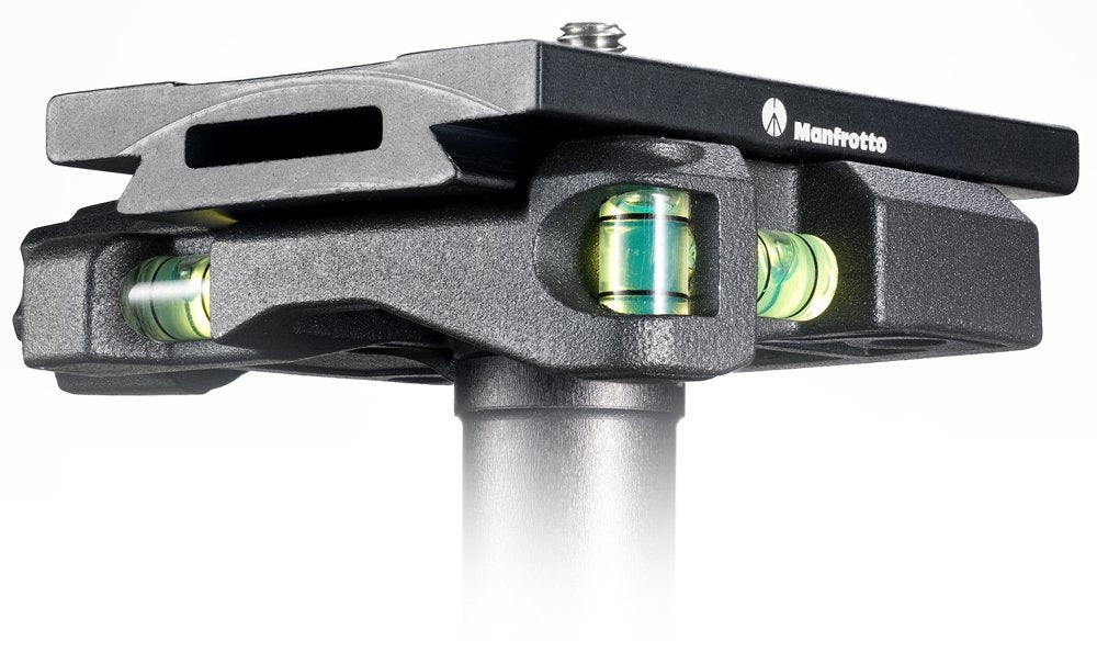 Manfrotto MSQ6 Q6 Top Lock Quick Release Adapter with Plate (Black) - Compatible with DSLR Cameras, Video Cameras & Tripods for Professional Photography & Videography