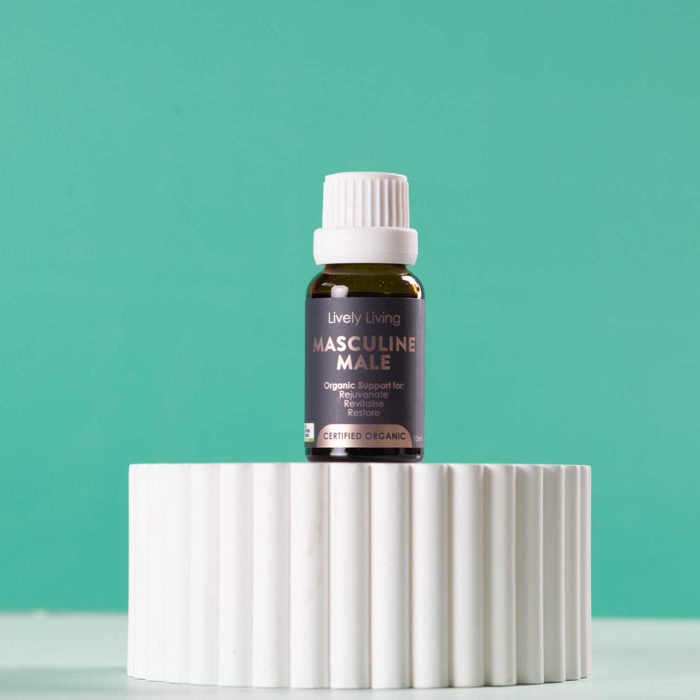Premium Organic Essential Oil for Men - 15ml Aromatherapy for Relaxation, Stress Relief & Confidence Boosting - Perfect for Massage, Diffusers & Personal Care