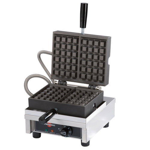 Krampouz Professional Waffle Maker 120V - Commercial Grade Belgian Waffle Iron for Restaurants, Cafes & Home Use - Perfect for Breakfast, Brunch & Dessert
