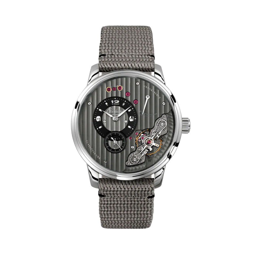 PanoInverse 42mm Black Stainless Steel Watch with Synthetic Strap - Perfect for Men's Business, Casual & Outdoor Activities