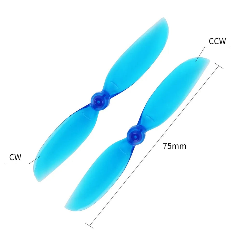 Makerfire 20pcs 75mm 2-Blade Propellers CW/CCW for DJI Tello FPV RC Drone - Durable Replacement Parts for Smooth Flight Performance (Ideal for Racing, Aerial Photography & DIY Drone Projects)