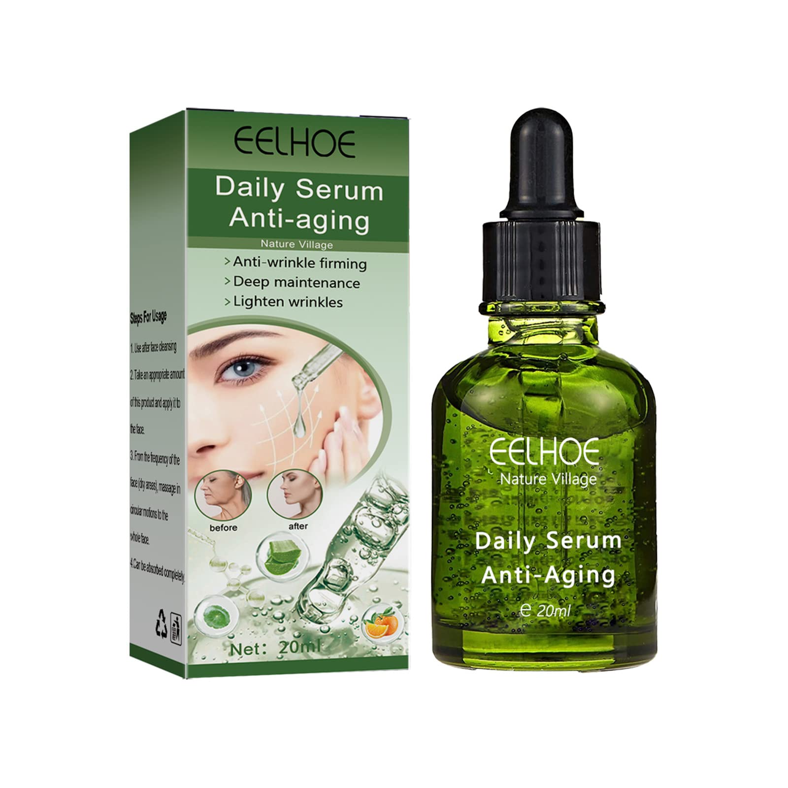 Best Anti-Aging Vitamin C Face Serum with Peptides & Hyaluronic Acid - Reduces Wrinkles, Boosts Radiance & Firmness for All Skin Types - Perfect for Night Routine & Daily Skincare