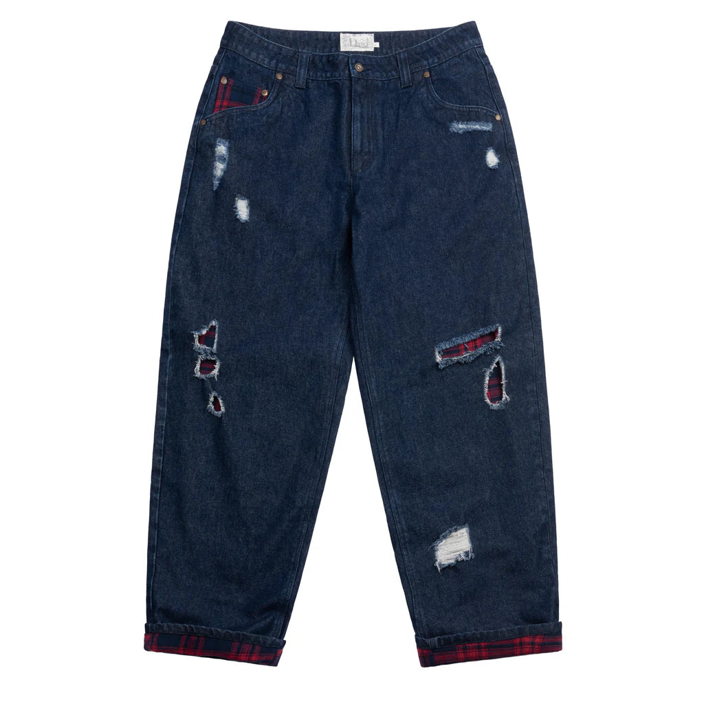 Dime Secret Baggy Denim Pants for Women - High Waisted Loose Fit Vintage Jeans | Casual Streetwear, Everyday Wear & Retro Outfits