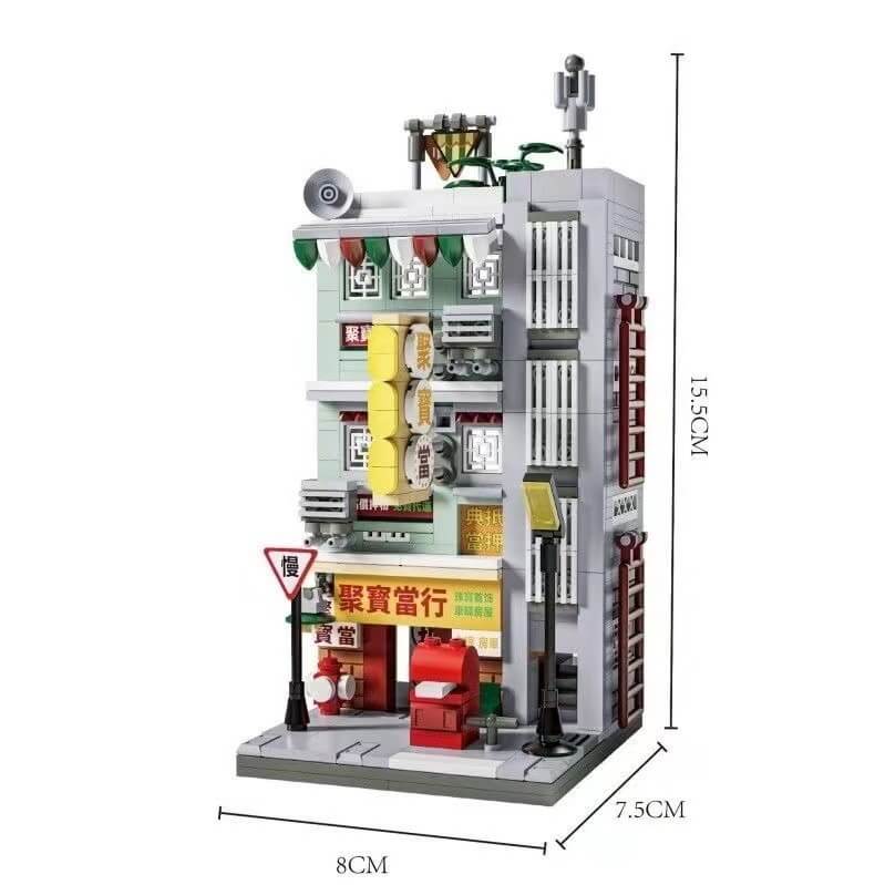 Welleadz Mini Brick Building Set - Old Time Street Scene Model Kit for Collectors & DIY Enthusiasts | Perfect for Home Decor, Gifts & Creative Play