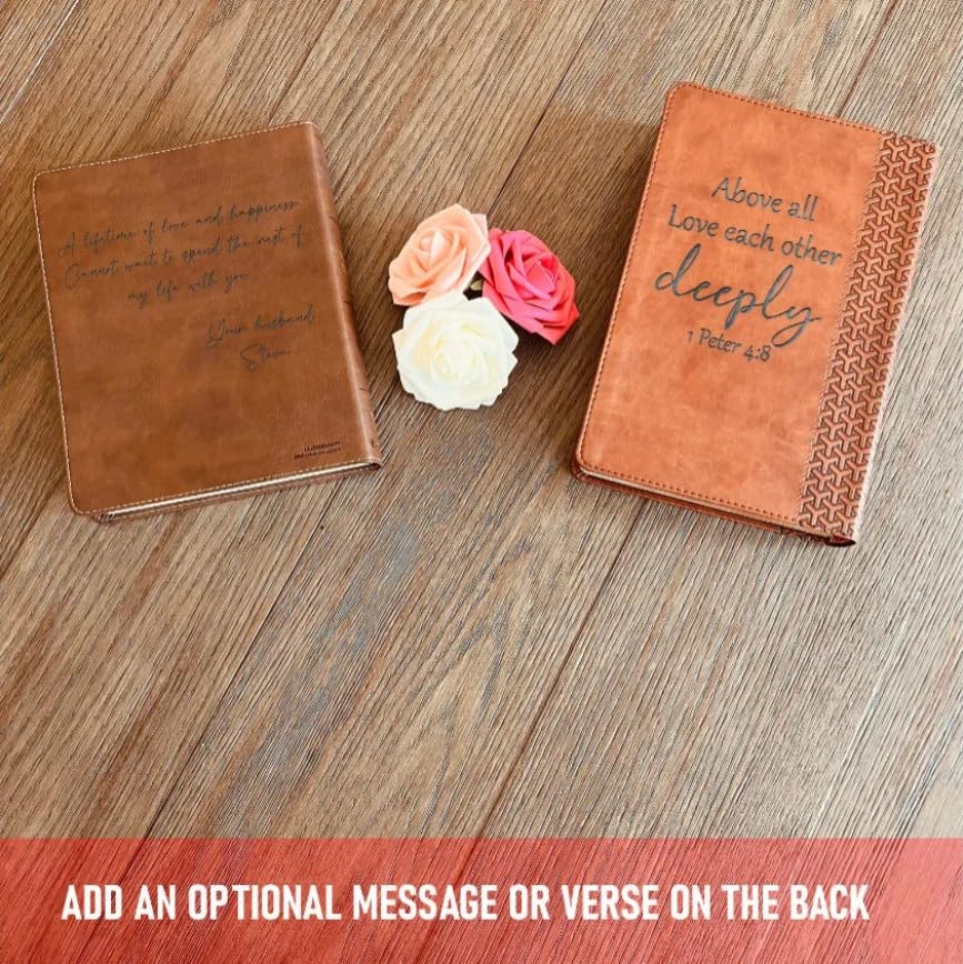Personalized ESV/RVR Spanish Family Bible - Custom Engraved Reina Valera 1960 Edition - Christian Gift for Weddings, Baptisms & Family Devotions