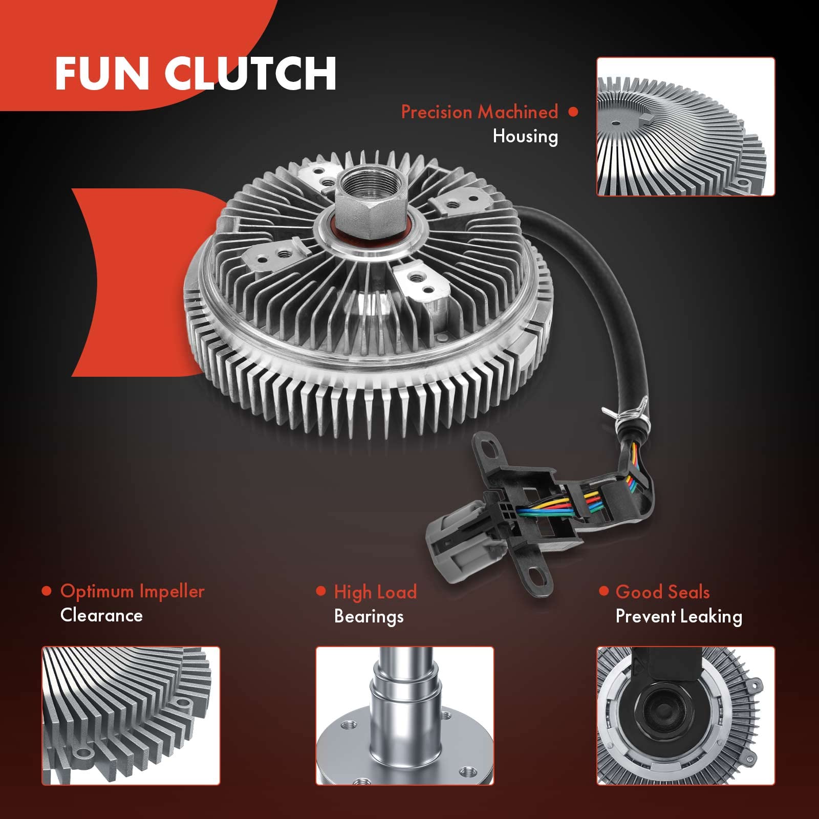 Premium Electronic Radiator Cooling Fan Clutch for Dodge Ram 2500 3500 2010-2010 & Ram 2500 3500 4500 5500 2011-2013 6.7L Diesel - Replacement Part #68155609AB - Perfect for Off-Roading & Heavy-Duty Towing