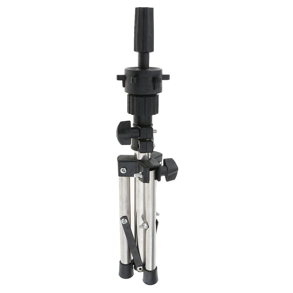 Adjustable Mannequin Head Tripod Stand for Wig Display - Perfect for Cosmetology Training, Hair Styling Practice & Salon Use