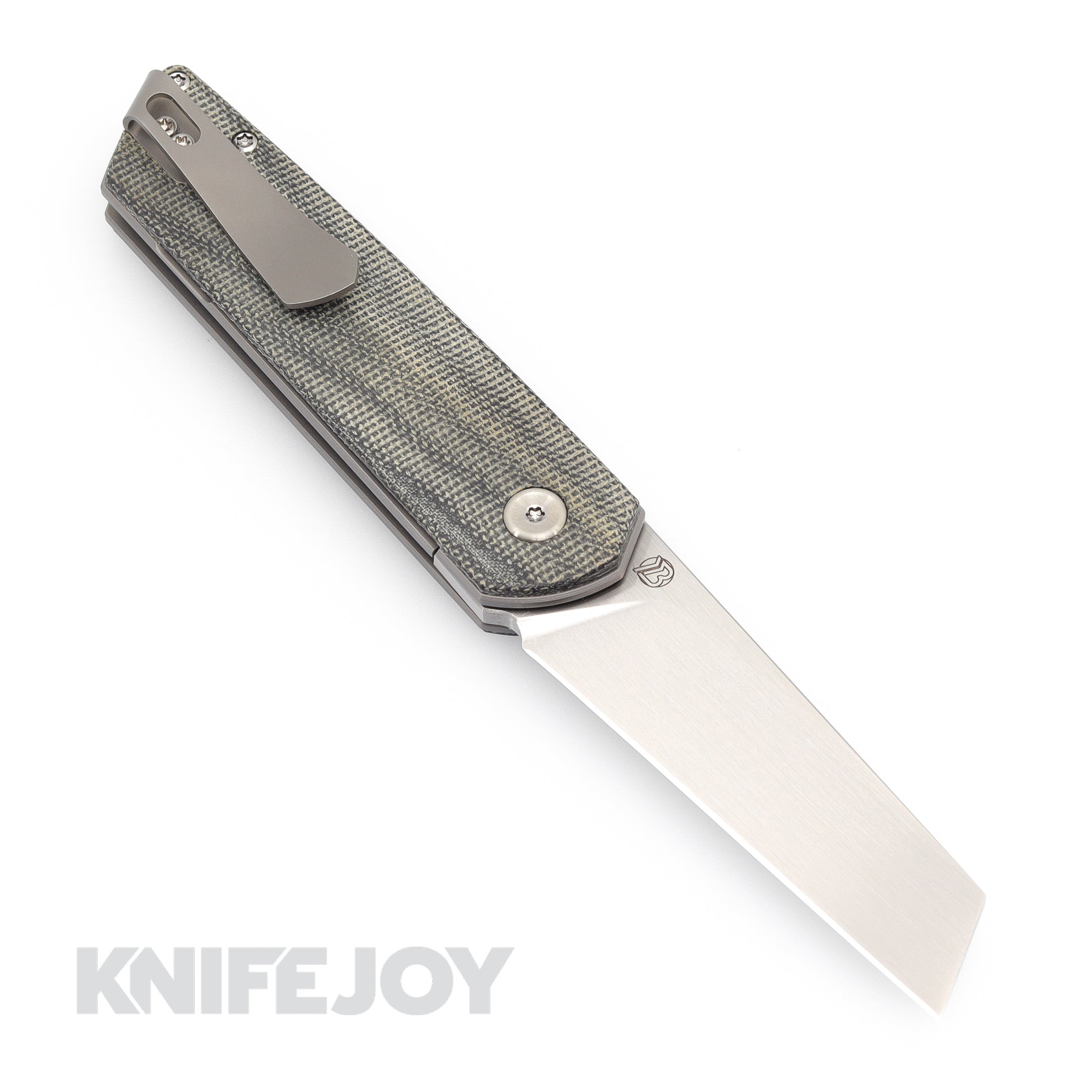 Brian Brown Knives Finch Liner Lock Pocket Knife - M390 Steel Satin Blade & Black Micarta Handles - EDC, Camping, Outdoor Survival Gear