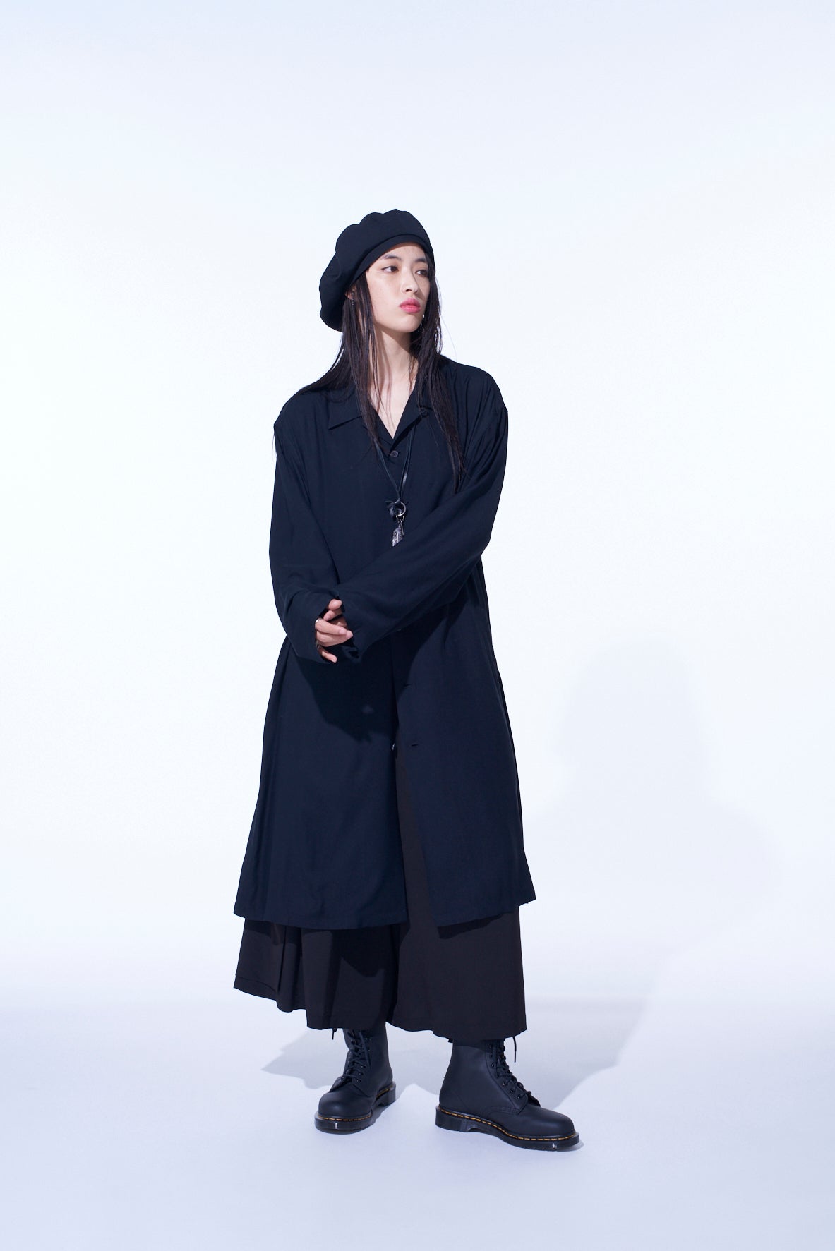 Stylish Crepe de Chine Cropped Wide Pants with Gusseted Flap Pockets - Women's High Waist Loose Fit Trousers for Casual Wear & Office Outfits