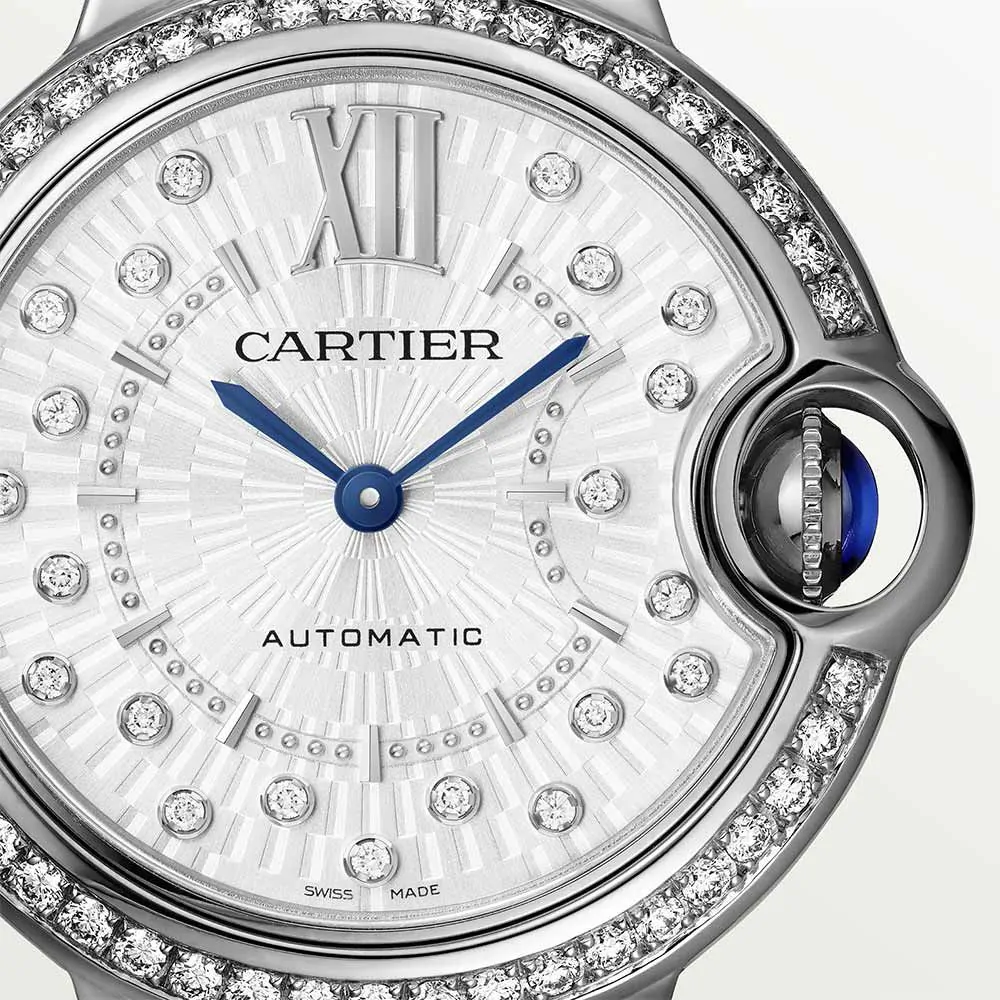 Cartier Ballon Bleu De Cartier Ladies Diamond Watch - Stainless Steel Luxury Timepiece for Women | Perfect for Formal Events, Business Meetings & Special Occasions