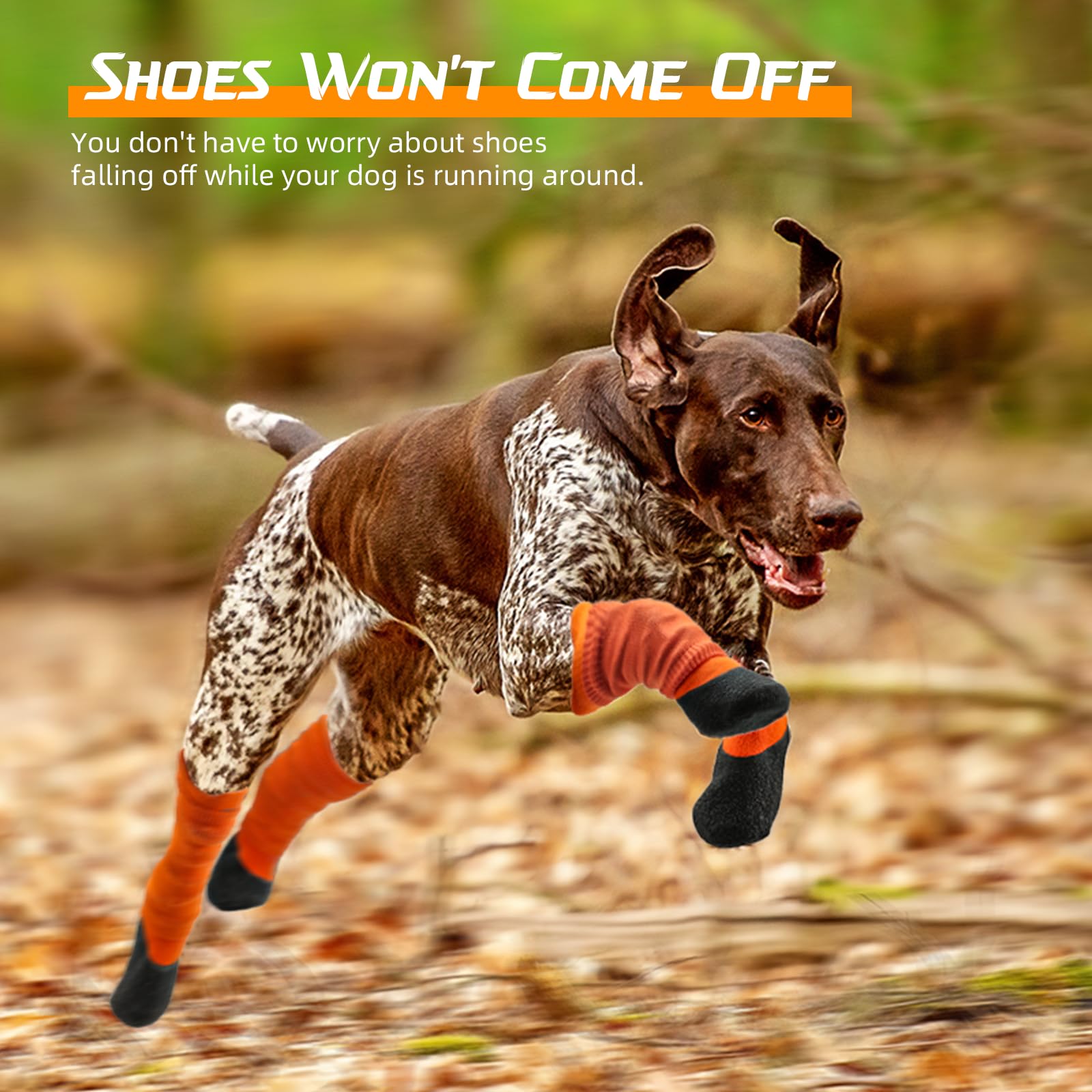 **Waterproof Dog Boots for Large & Medium Dogs - Adjustable Winter Paw Protectors for Walking, Running, Hiking | Non-Slip Outdoor Dog Shoes for Snow, Ice & Rough Terrain (XL Size)**