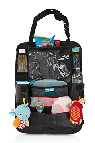 Premium Deluxe Back Seat Organizer with Tablet Holder, Mesh Pockets & Hooks - Adjustable Car Organizer for Kids Toys, Snacks & Travel Essentials - Perfect for Road Trips, Family Vacations & Daily Commutes