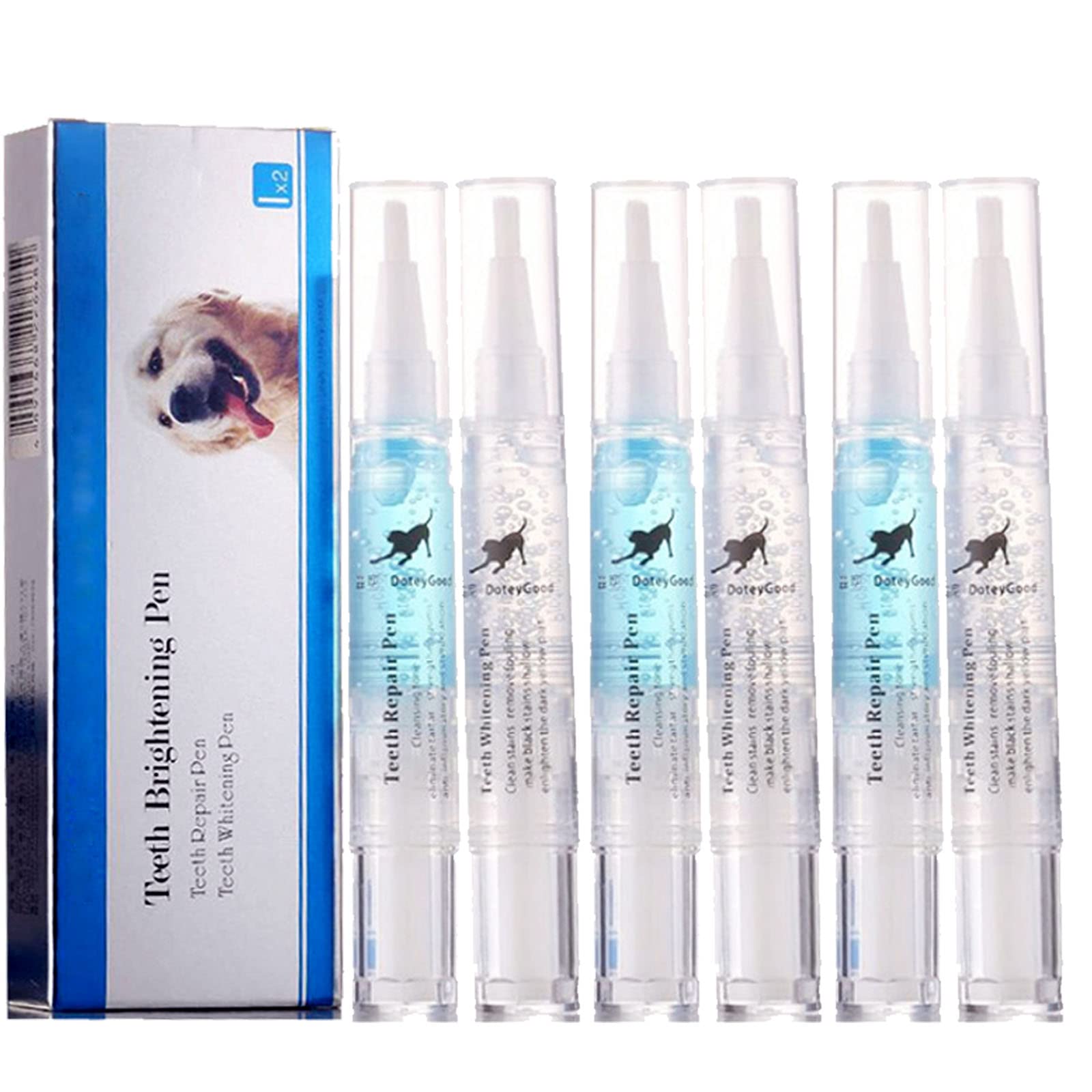 Natural Plant-Based Pet Teeth Cleaning Kit - Dog & Cat Tooth Scaler, Whitening Pen & Repair Set (3-Piece) for Fresh Breath & Dental Care at Home