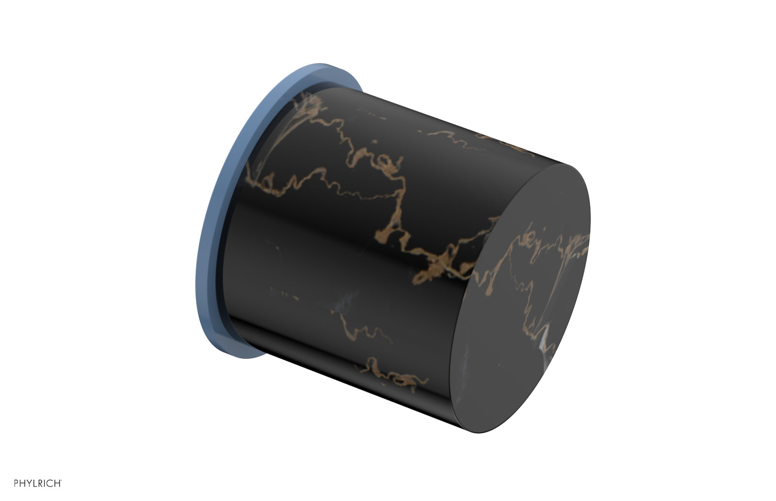 Black Marble Cabinet Knob - BASIC II 230 92 - Elegant Hardware for Kitchen & Bathroom Cabinets, Dressers & Furniture