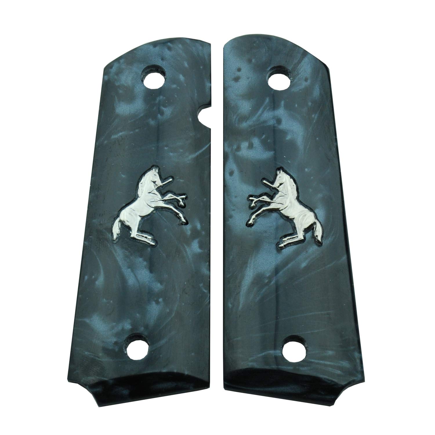Premium Pearl Altamont 1911 Grips - Full Size Ambidextrous Safety Compatible with Most Commander, Standard & Government 1911 Models - Handcrafted in USA - Perfect for Competitive Shooting, Concealed Carry & Firearm Customization