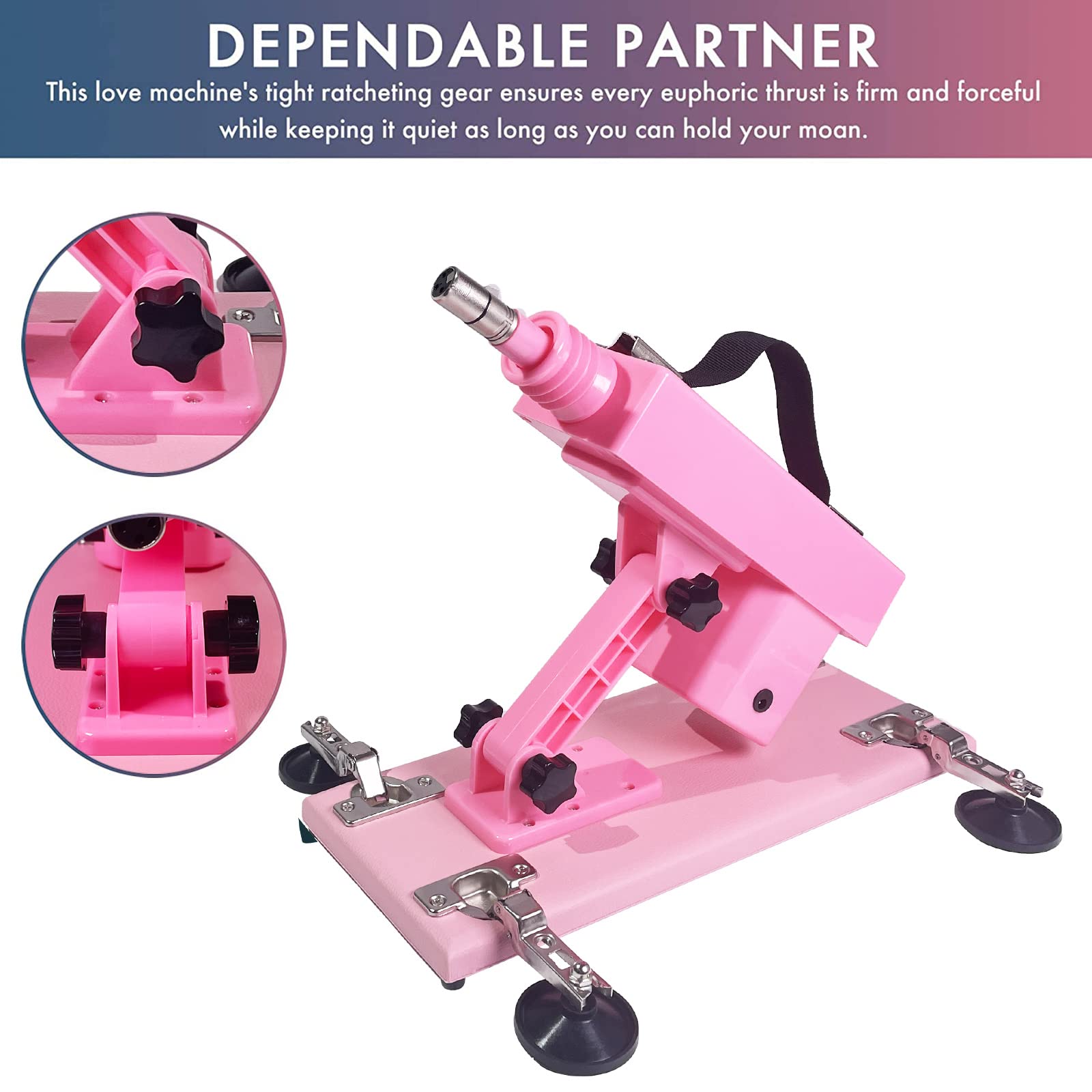 LVFUNCO Automatic Thrusting Sex Machine for Women & Men - Hands-Free Adult Toy with Lifelike Dildo - Powerful Love Machine Device for Couples & Solo Play - Perfect for Bedroom Fun, BDSM, and Spicing Up Your Sex Life
