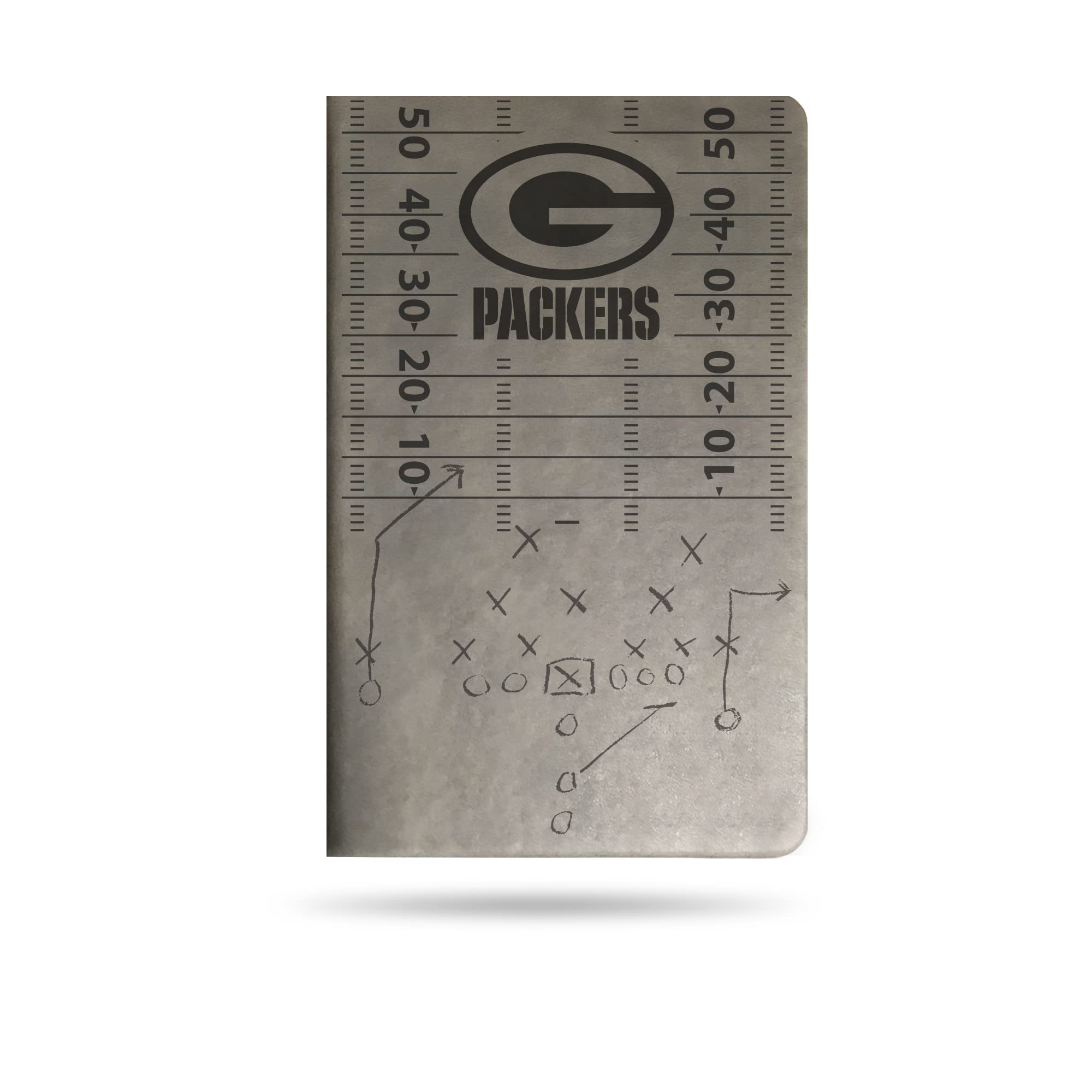 NFL Green Bay Packers Gray Laser Engraved Small Notepad Journal - 8.25
