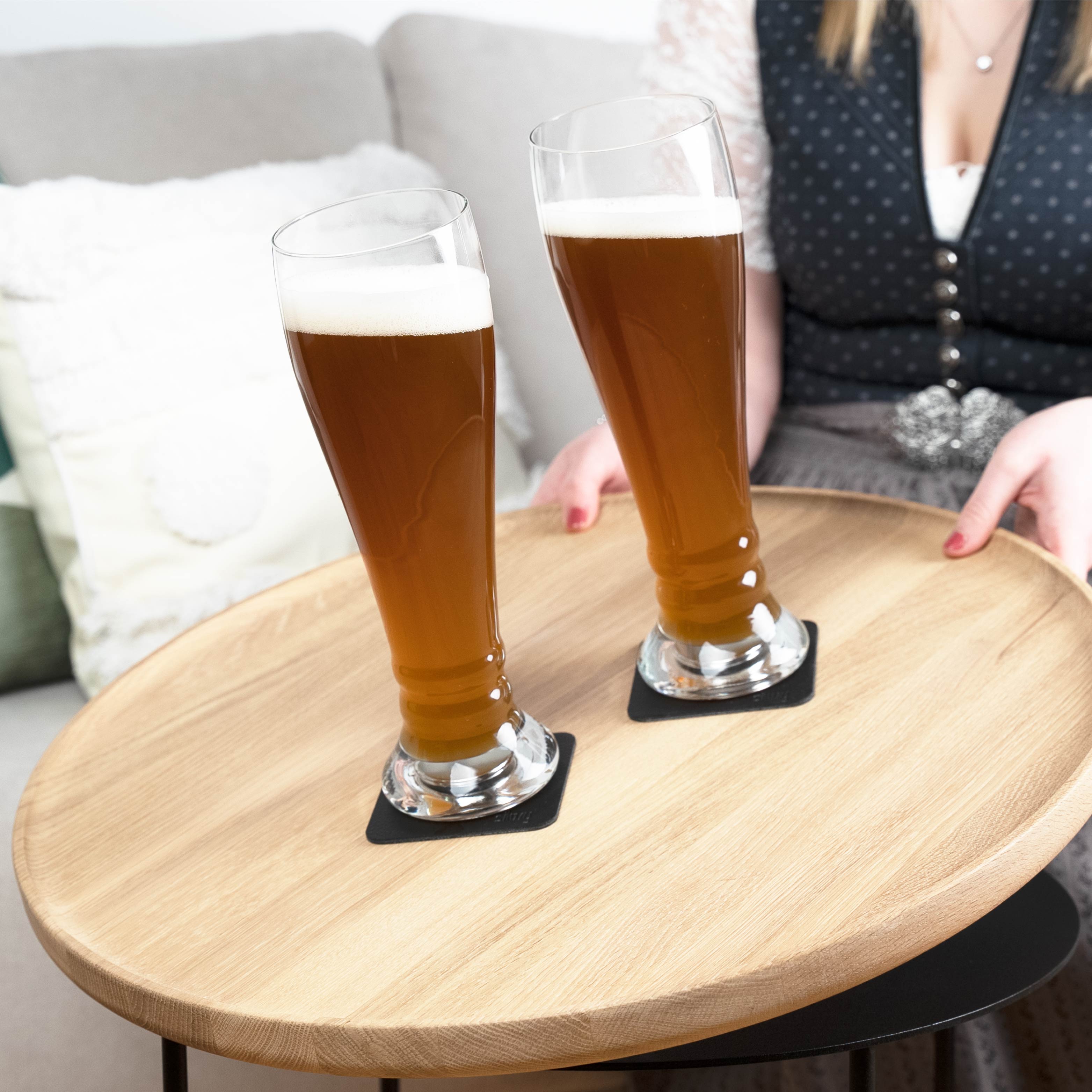 Premium Magnetic Crystal Glass for Weizenbier - Perfect for German Wheat Beer, Home Bars & Beer Tasting Events