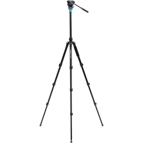 Benro Aero 2 PRO Lightweight Aluminum Travel Tripod with Flip Locks for DSLR Camera - Perfect for Outdoor Photography, Travel Vlogging & Video Shooting