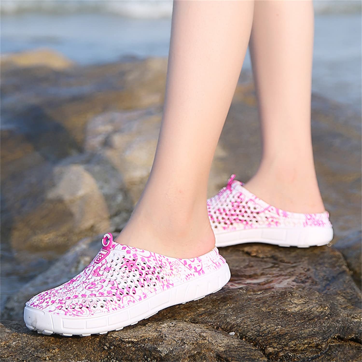 **MDPCX Women's Garden Clogs - Breathable Water Shoes for Beach, Pool, Bathing & Walking | Comfortable Slip-On Slippers for Home, Travel & Outdoor Use**