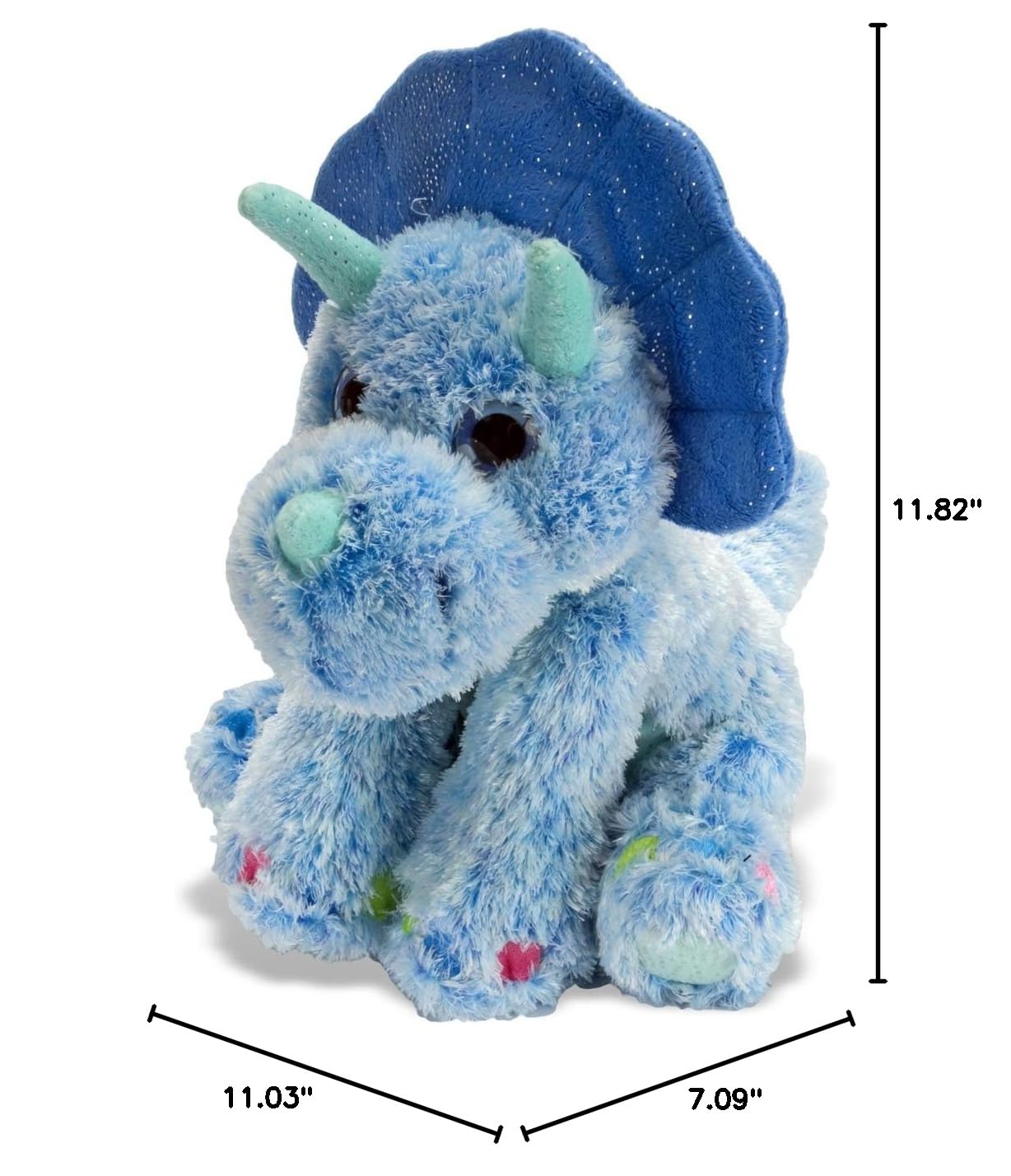 Wild Republic Triceratops Plush Dinosaur Stuffed Animal - 12